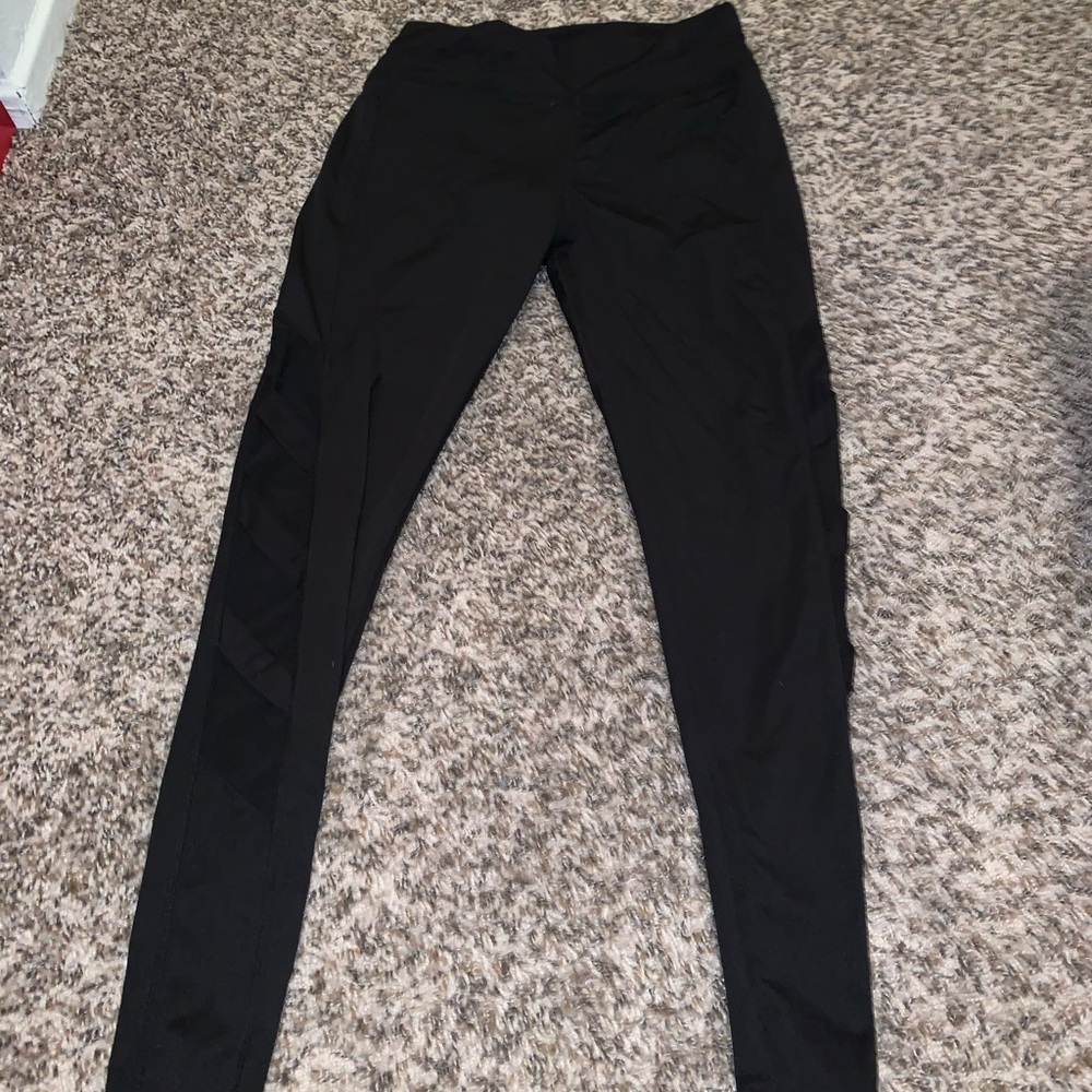 Spandex leggings sheer legs
